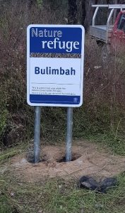 Nature Refuge sign - Bulimbah